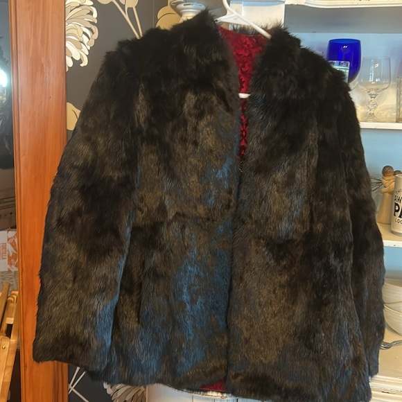 #307. Amazing reversible hand, embellished fur coat - Picture 5 of 5
